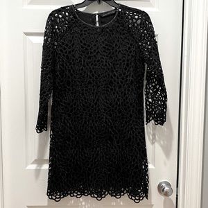 Zara Woman black lace dress.
